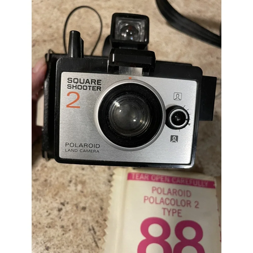 Polaroid Square Shooter 2 Instant Land Camera Unopened Film Case‎ Instructions